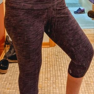 FALL SALE: REI purple space dye 3/4 yoga tight, xl